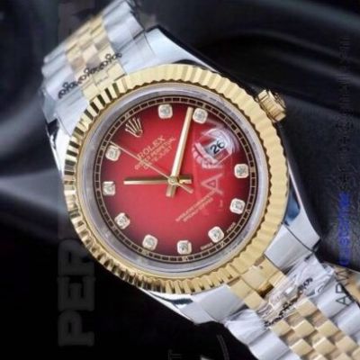 Perfect Replica Rolex Datejust All Gold Face 2-Tone Jubilee Band 41mm Watch